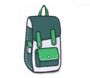 Комикс 3D сумка-рюкзак "BackPack" GREEN