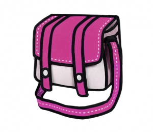 Комикс 3D сумка "PinkPost"  ― Интернет-магазин оригинальных подарков Tuk-i-tuk.ru