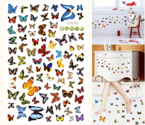 Стикер "Яркие бабочки"  ― Интернет-магазин оригинальных подарков Tuk-i-tuk.ru